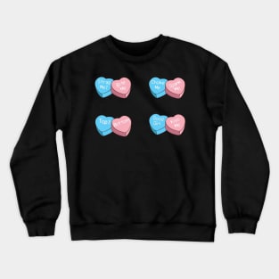 Trans Girl Valentines Heart Shape Candy Sticker Pack Crewneck Sweatshirt